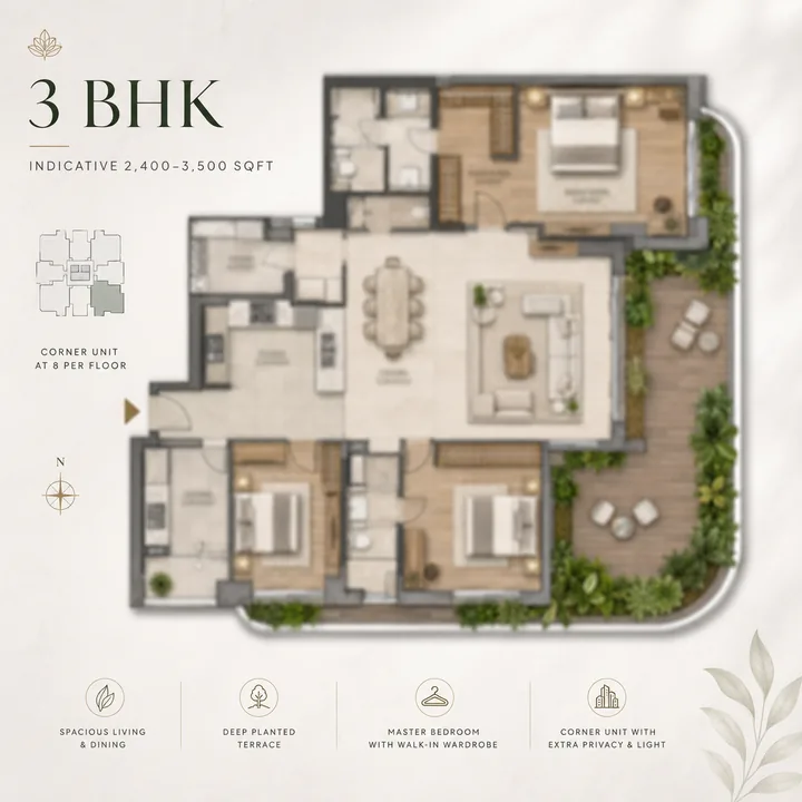 3 bhk total environment sarjapur